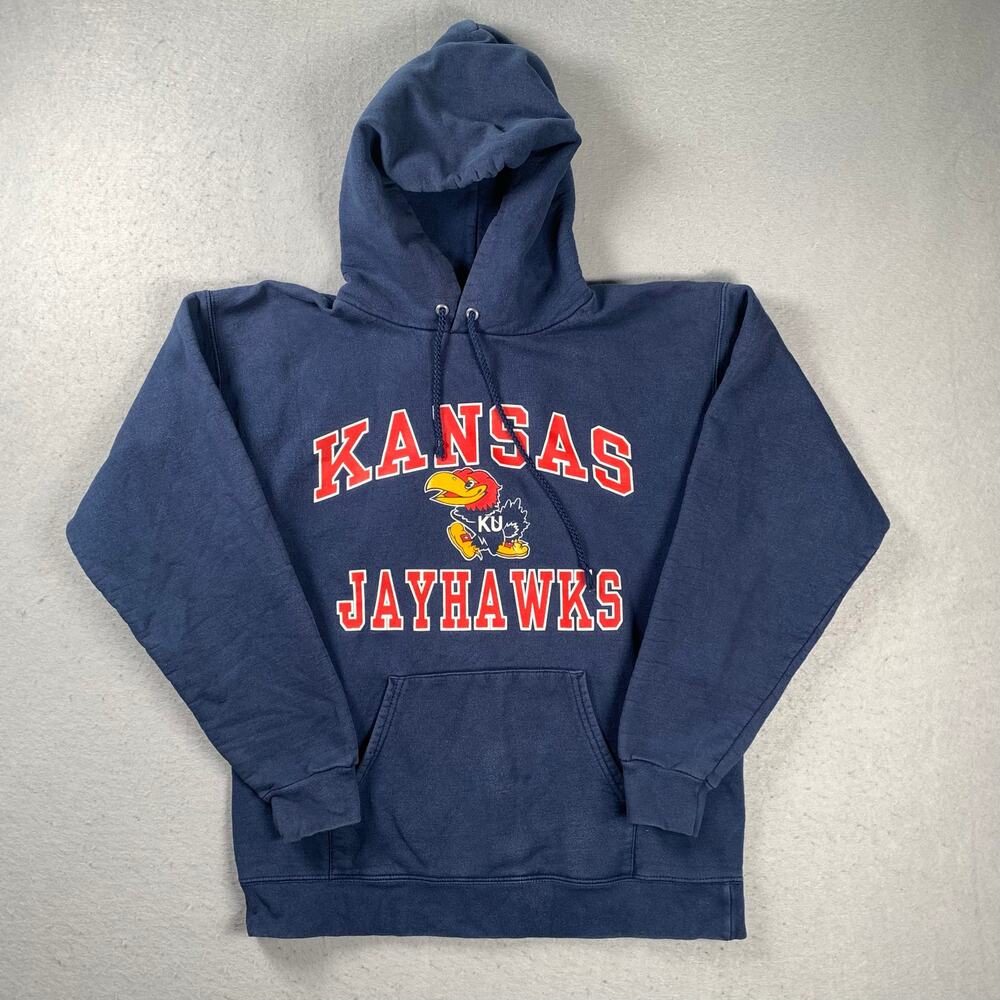 Y2K Kansas University Jayhawks Hoodie Men’s Small NCAA College Pullover